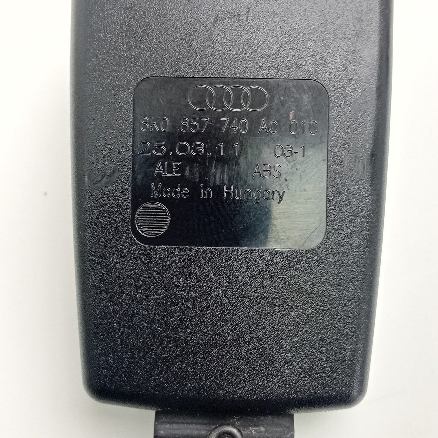 2009-2016 Audi A5 Rear Seat Belt Buckle Receiver Right 8K0857740AC