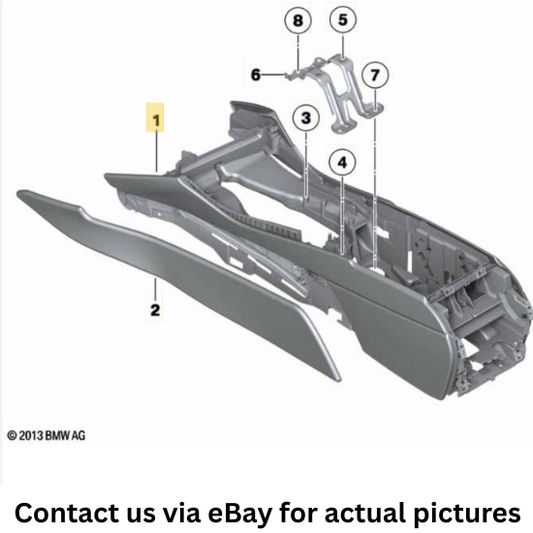2011–2016 BMW 520i Centre Console Base OEM 51169288908