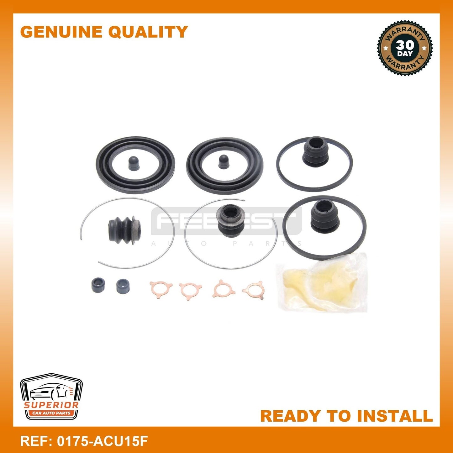 FEBEST 1996-2001 Lexus ES300 Front Brake Caliper Repair Kit 0175-ACU15F