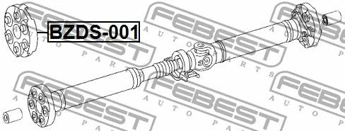 FEBEST MERCEDES BENZ DRIVE SHAFT COUPLING - BZDS-001