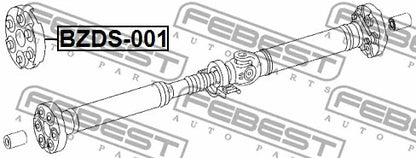 FEBEST MERCEDES BENZ DRIVE SHAFT COUPLING - BZDS-001