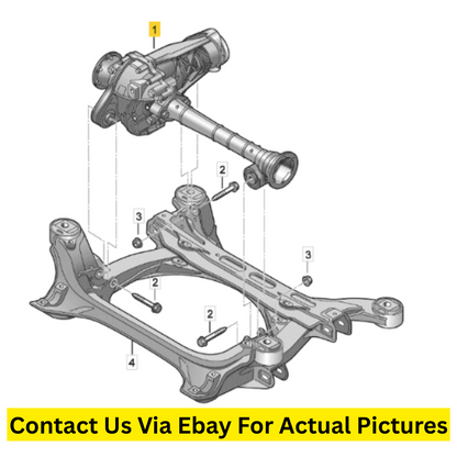 2012 Volkswagen Touareg Front Axle Differential Used OEM 0BM409505M