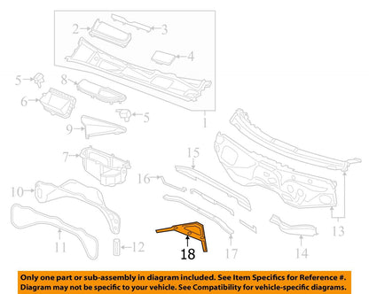 2017-2023 Audi RS Q8 Front Reinforcement Frame Brace Bracket 4M0806303A