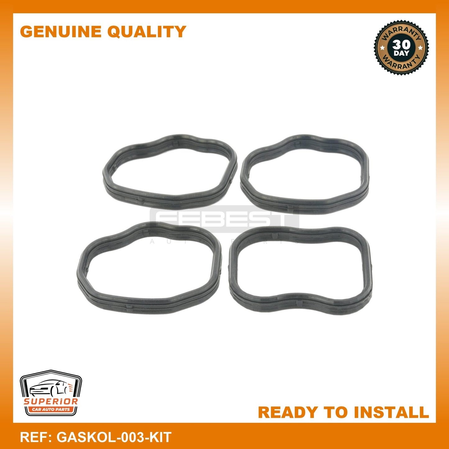 FEBEST 15-23 Mitsubishi Seal Ring Spark Plug Tube Kit GASKOL-003-KIT