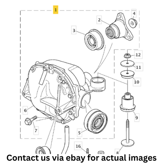 2000 Jaguar S-Type  Rear Differential Assembly Used OEM XR81871N