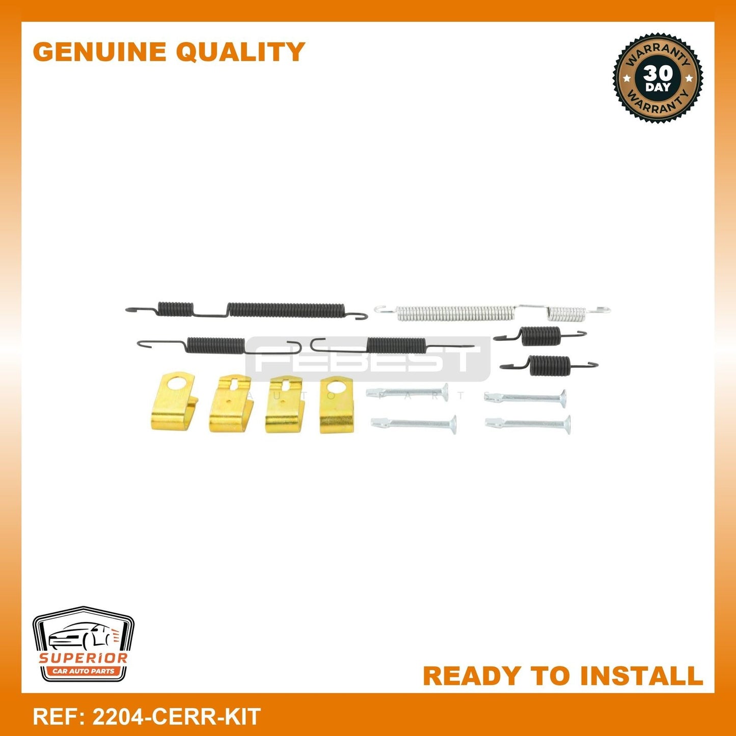 FEBEST HYUNDAI Brake Shoe Fitting Kit 2204-CERR-KIT