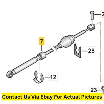 2012 Volkswagen Touareg Gear Selector Mechanism & Shift Cable Used OEM 7P1713105
