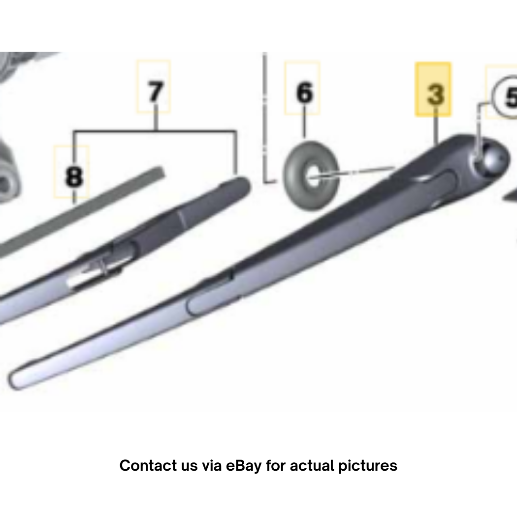 2012 Mini Cooper Rear Wiper Arm Used OEM 61622754287