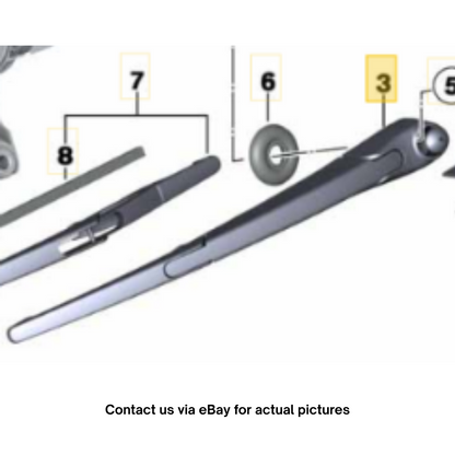2012 Mini Cooper Rear Wiper Arm Used OEM 61622754287