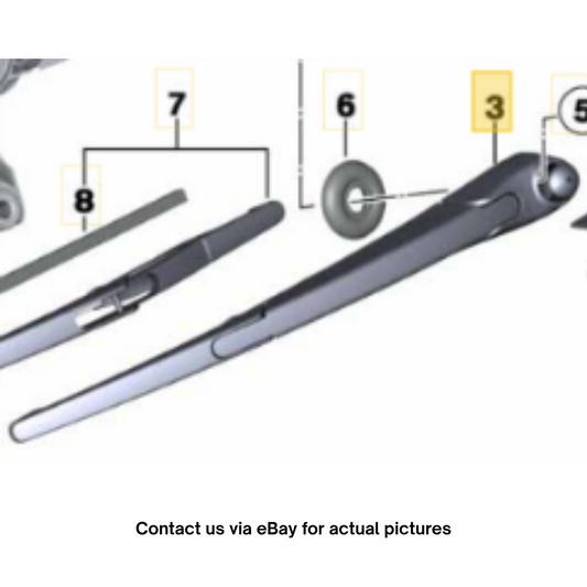 2012 Mini Cooper Rear Wiper Arm Used OEM 61622754287