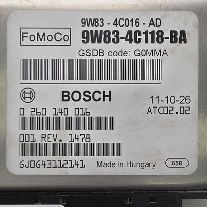 2010-2016 Land Rover Discovery 4 DIFFERENTIAL LOCK CONTROL MODULE 9W834C118BA