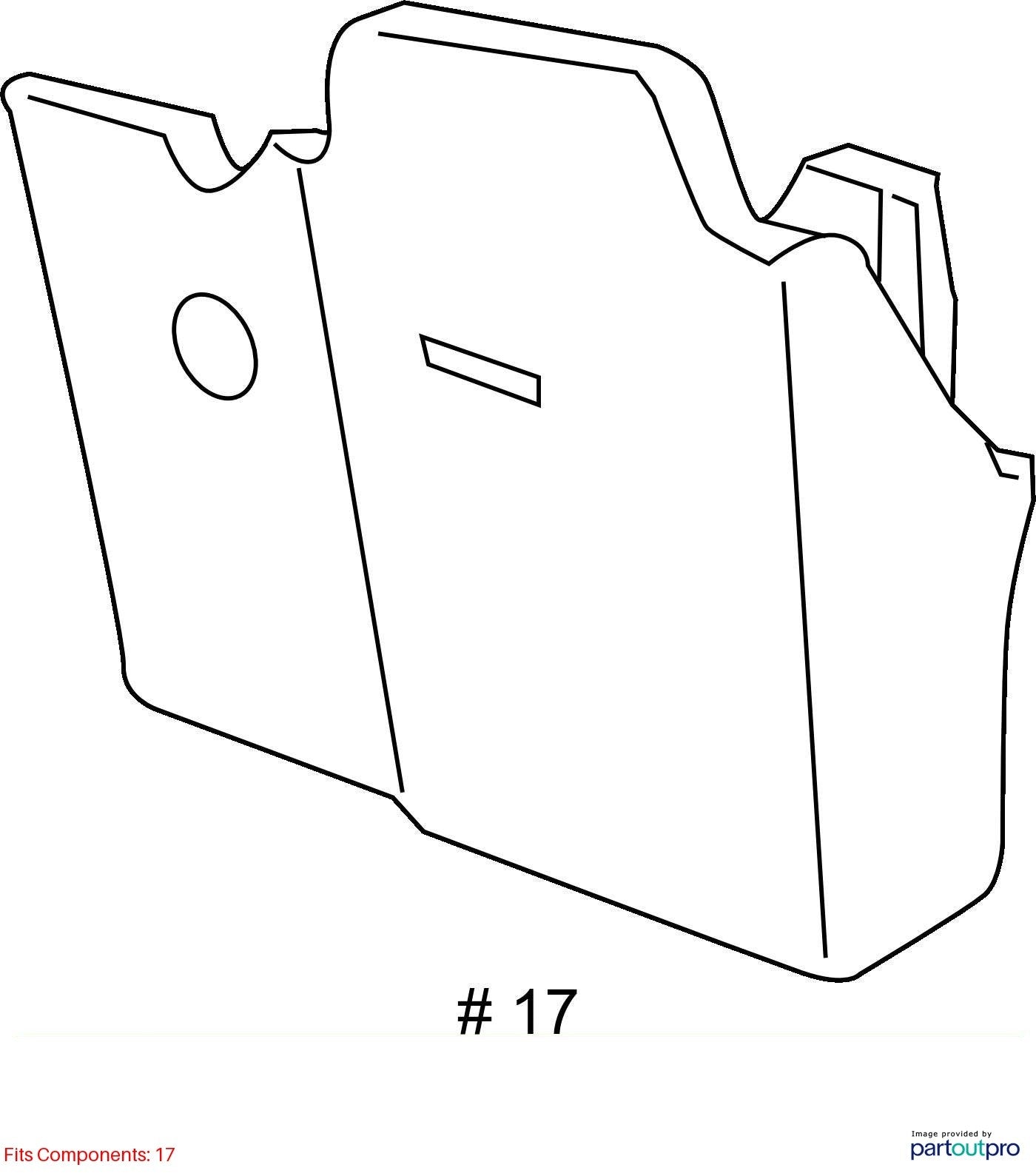 2009 Chevrolet Lumina S Hood Latch Safety Shield Used OEM 92186659
