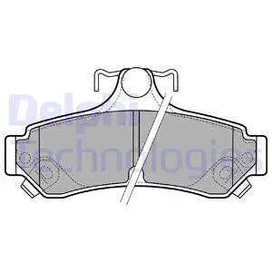 DELPHI TOYOTA Brake Pad Set, Disc Brake LP2700