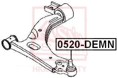 Febest 2003-2008 Ford Fiesta Ball Joint Front Lower Arm 0520-DEMN