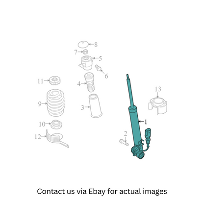 2009 Audi A4 Quattro Rear Shock Absorber Used OEM 8F0513025A