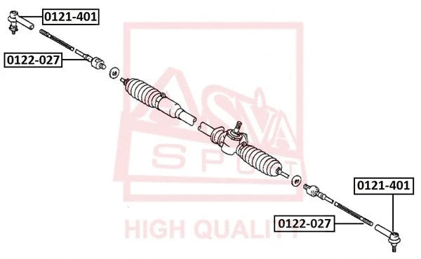 Febest Steering Tie Rod End 0121-401