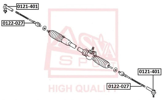 Febest Steering Tie Rod End 0121-401