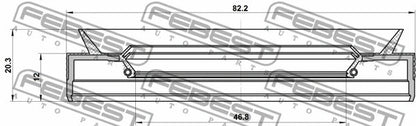 FEBEST Chrysler Shaft Seal, Differential 95PEW-48821220R