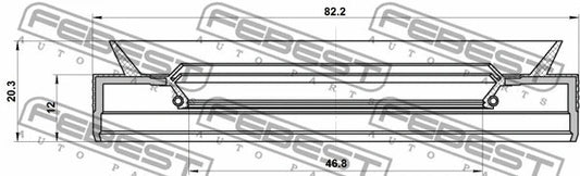FEBEST Chrysler Shaft Seal, Differential 95PEW-48821220R
