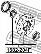 FEBEST Mercedes-Benz Wheel Hub 1682-204F