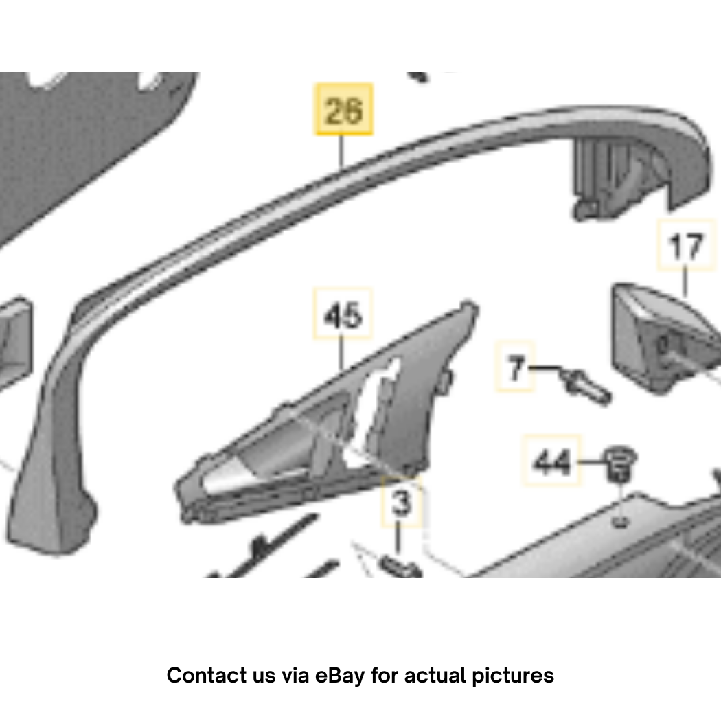 2012–2015 Audi A6 Front Right Door Window Frame Molding Used OEM 4G0867610