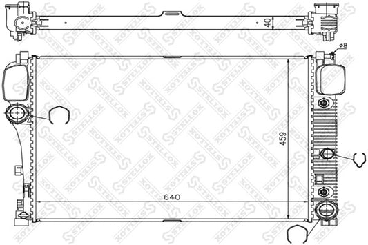 STELLOX 2003-2011 Mercedes-Benz CL550 Radiator 2215000003