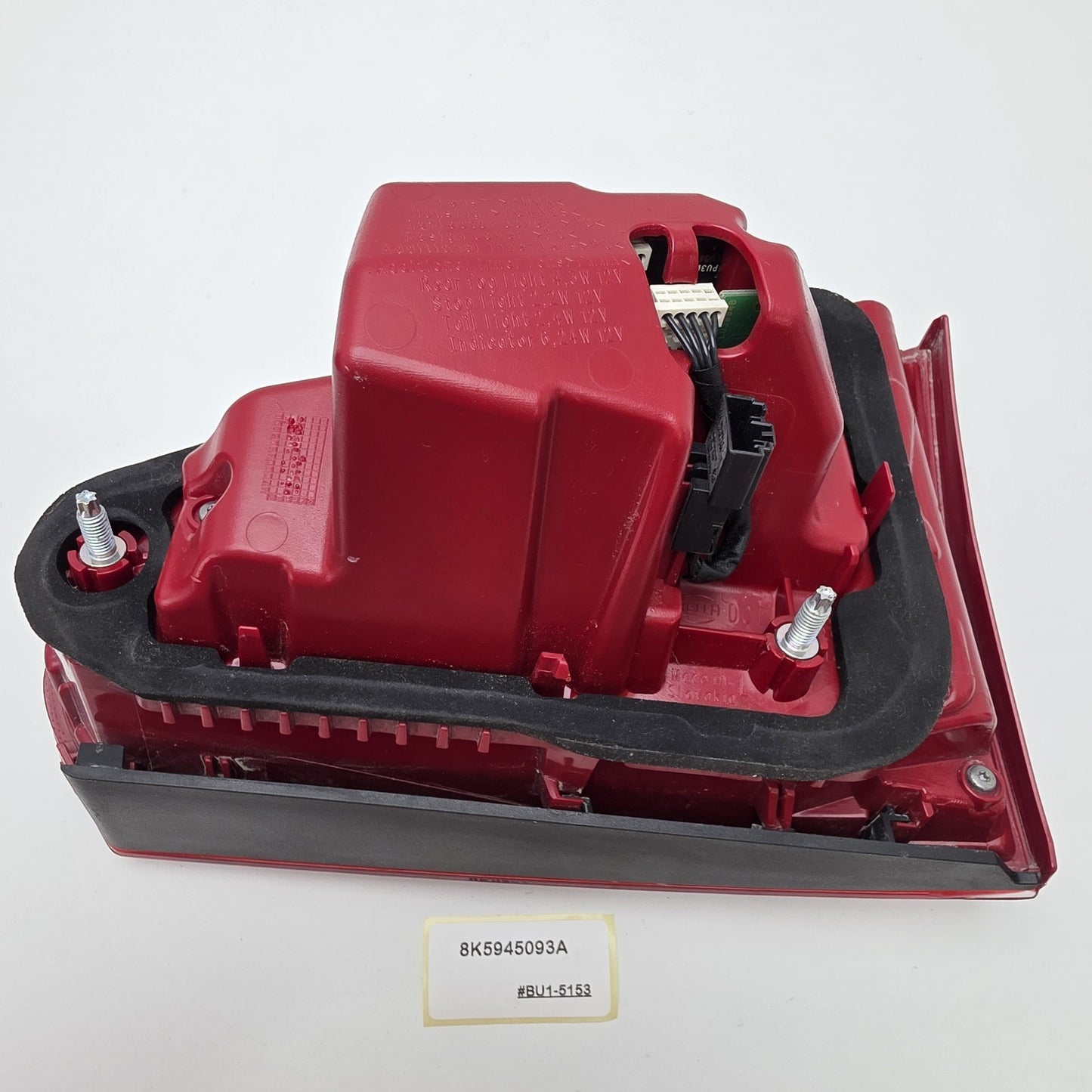 2009-2012 Audi S4 Rear Left Inner Tail Light 8K5945093A