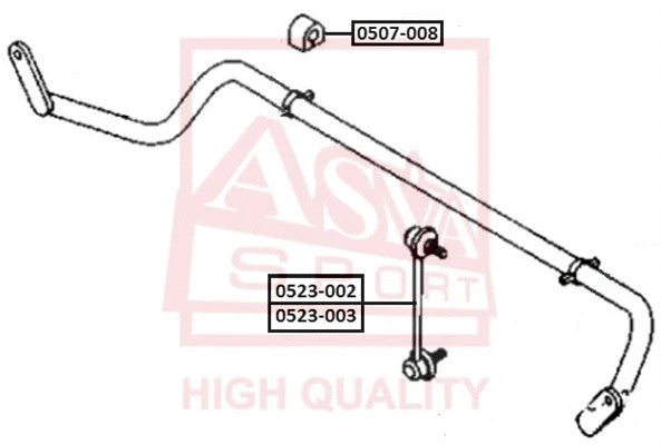 FEBEST 2003-2008 Mazda 6 Stabilizer Link 0523-002