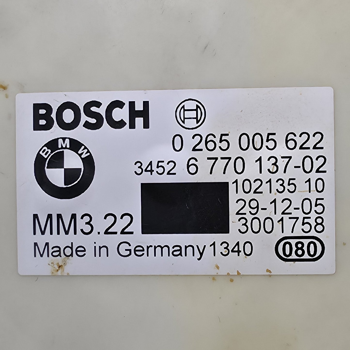 2006-2010 BMW 650i ESP Yaw Rate Speed Acceleration Sensor 6770137