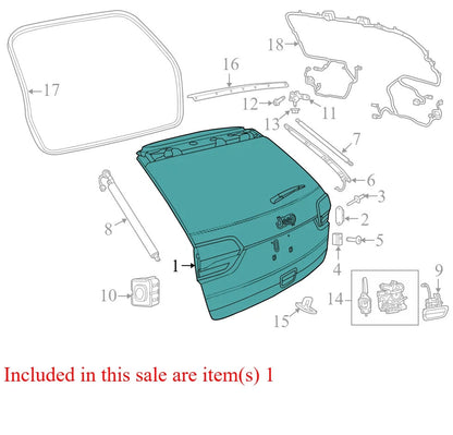 2015 Jeep Grand Cherokee Liftgate Used OEM 68154524AB