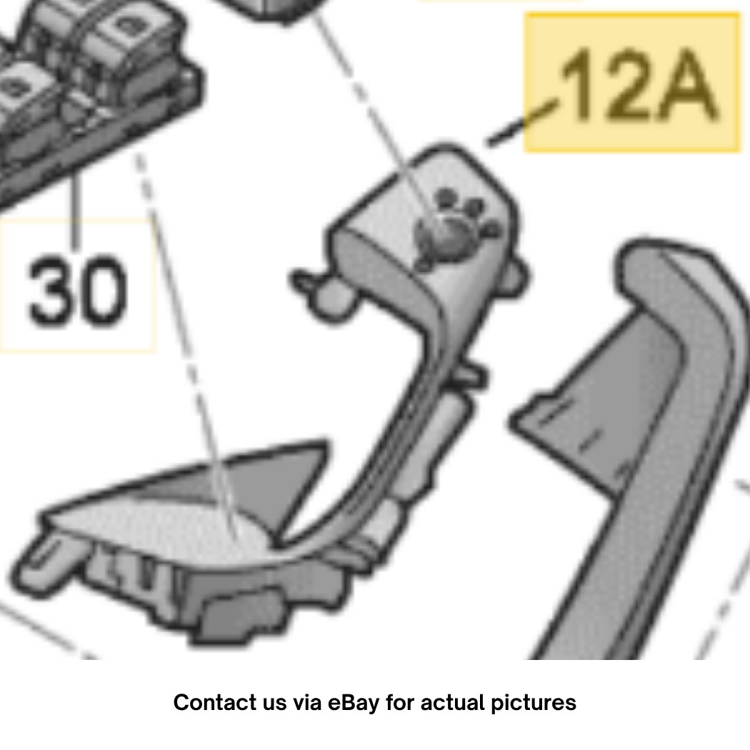 2012–2015 Audi A6 Front Right Door Handle Pull / Switch Bezel Used OEM 4G1867172