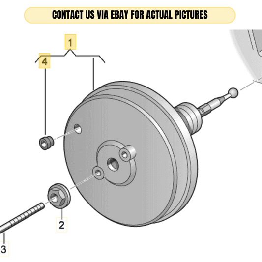 2012 Audi A4 Brake Booster / Servo Used OEM 8K0612107B