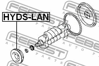 FEBEST 2000-2009 Hyundai Elantra Crankshaft Pulley HYDS-LAN
