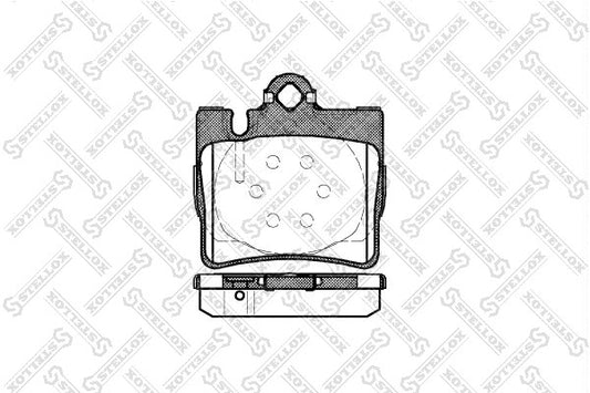 STELLOX 2000-2003 Mercedes-Benz CL500 Disc Brake Pad Set 0034200620