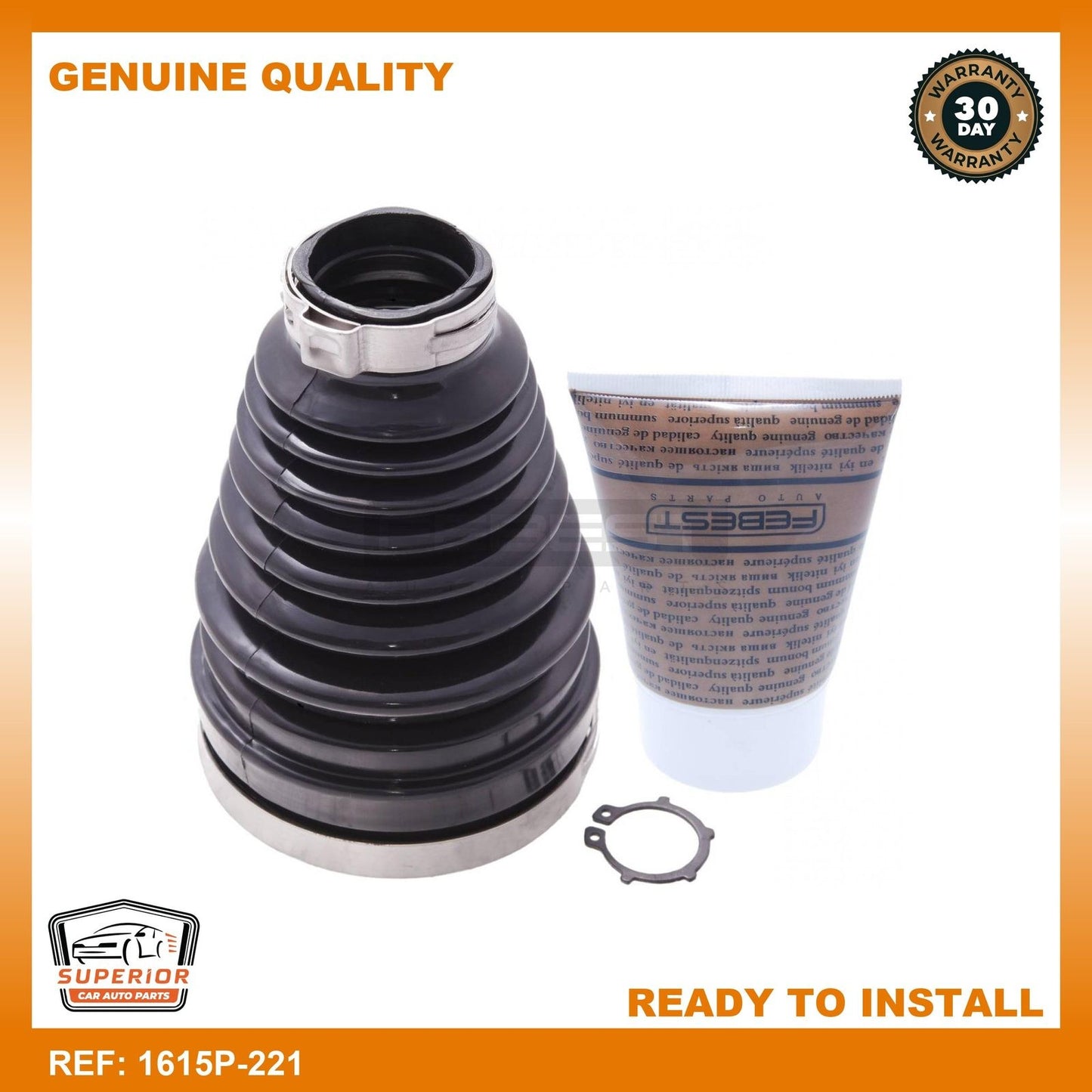 Febest Boot Inner Cv Joint Kit 1615P-221