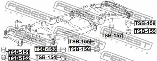 FEBEST 2007-2015 Lexus LX570 Frame Cushion TSB-159
