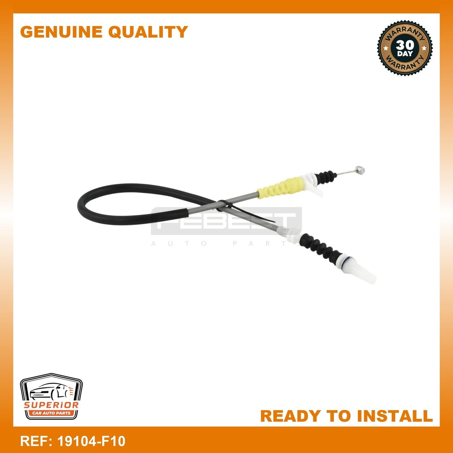 FEBEST BMW Outer Door Lock Cable 19104-F10