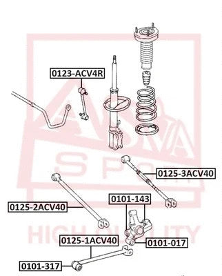 Febest 2006-2011 Toyota Camry Rear Right Lateral Link 0125-3ACV40