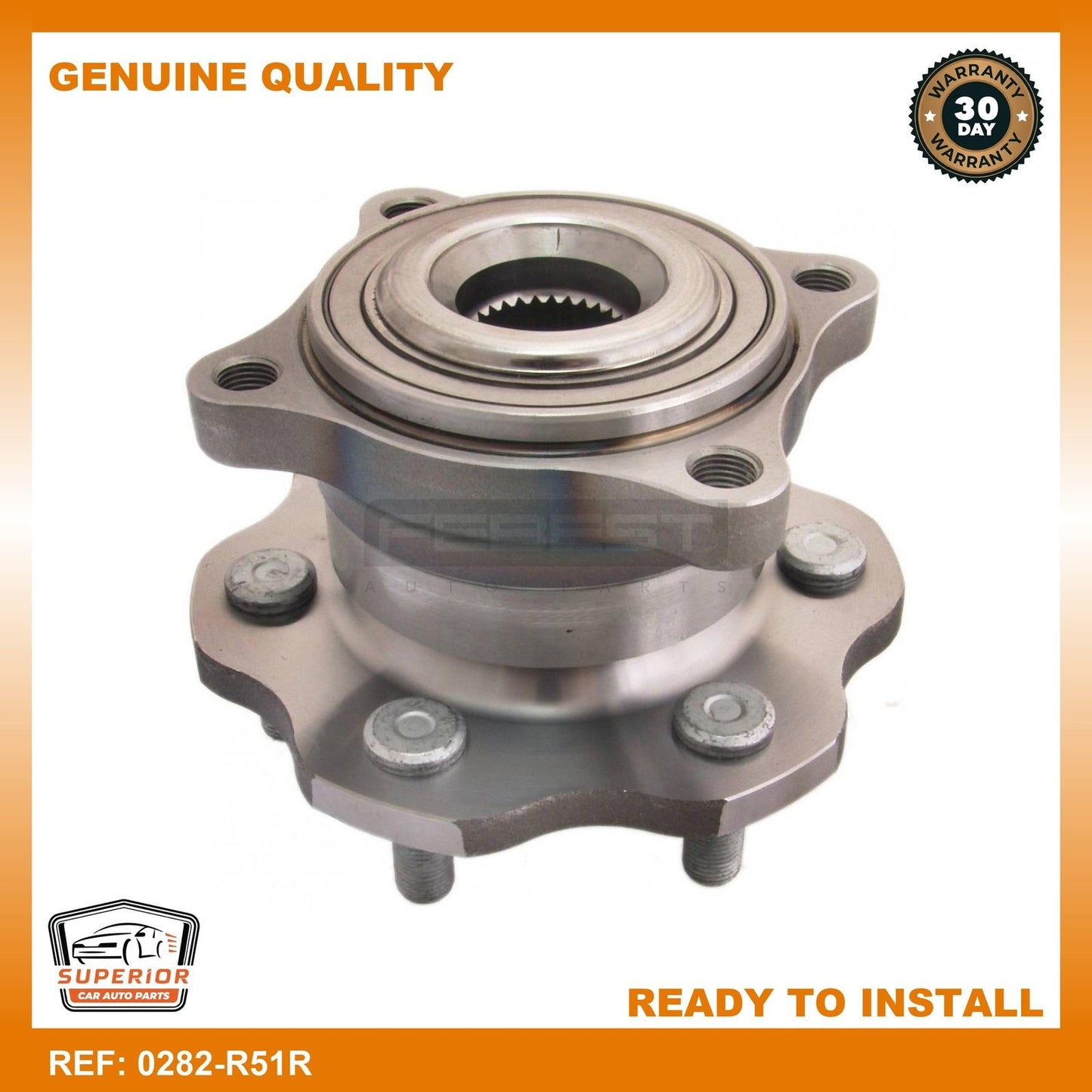 Febest 2004-2012 Nissan Pathfinder Rear Wheel Hub 0282-R51R