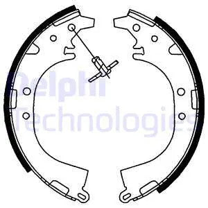 DELPHI 1996-2005 Toyota RAV4 Brake Shoe Set LS1745