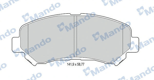MANDO 07-20 Nissan X-Trail Brake Pad Set, Disc Brake MBF015236