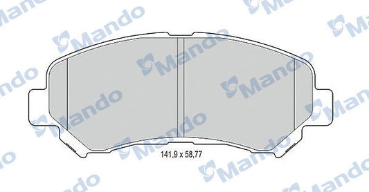 MANDO 07-20 Nissan X-Trail Brake Pad Set, Disc Brake MBF015236