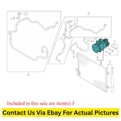 2014 Volkswagen Passat A/C Compressor Used OEM 1K0820808H