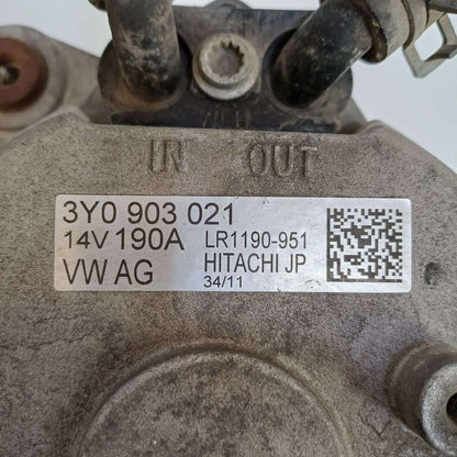 2005-2020 Bentley Continental GT 3-Phase Alternator Water Cooled 3Y0903021