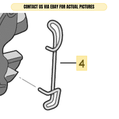 2010-2012 VW AUDI BRAKE PAD RETAINING SPRING USED OEM 1K0615269