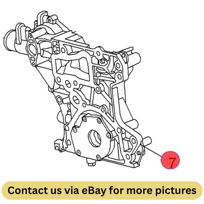 2010 Chevrolet Cruze Engine Front Cover/Oil Pump Used OEM 25190865