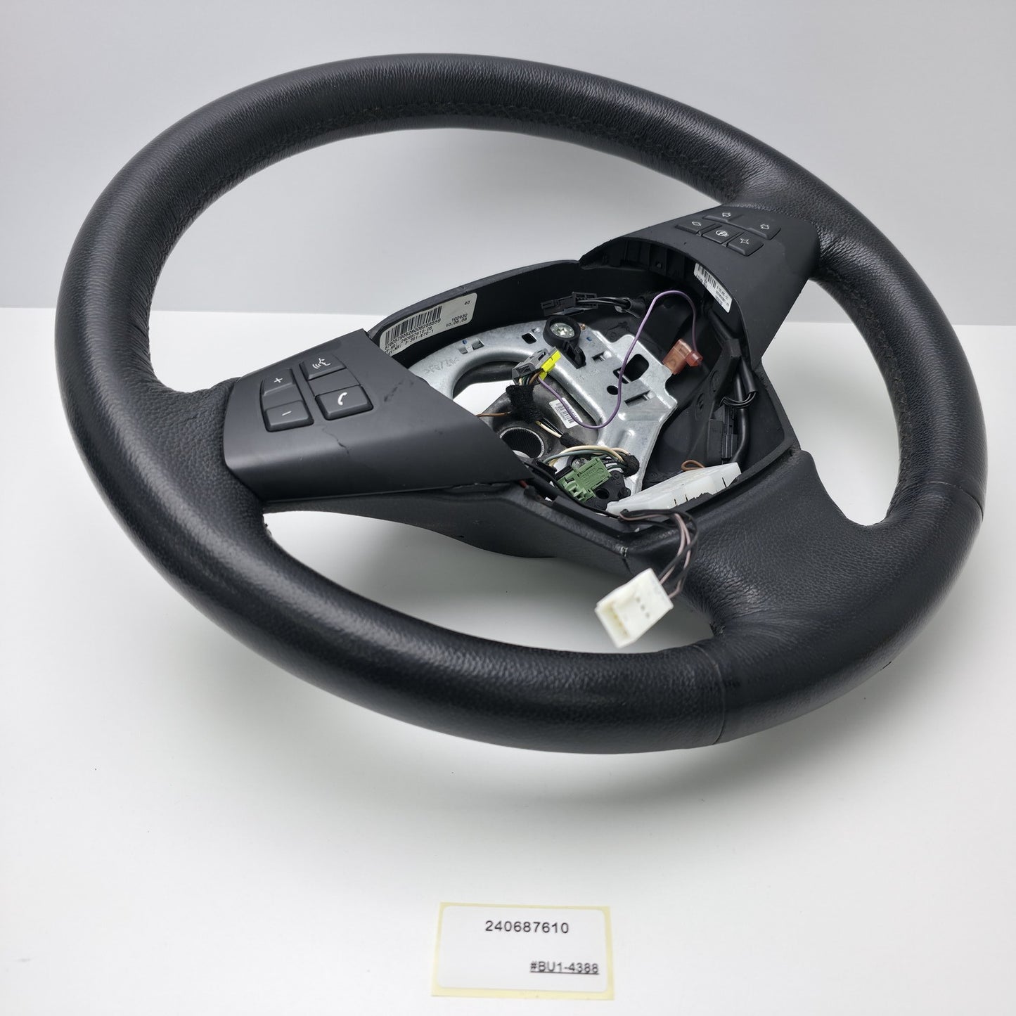 2007-2013 BMW X5 Steering Wheel Leather Black 240687610