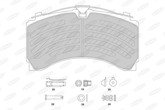 BERAL Mercedes-Benz Brake Pad Set, Disc Brake BCV29244TK
