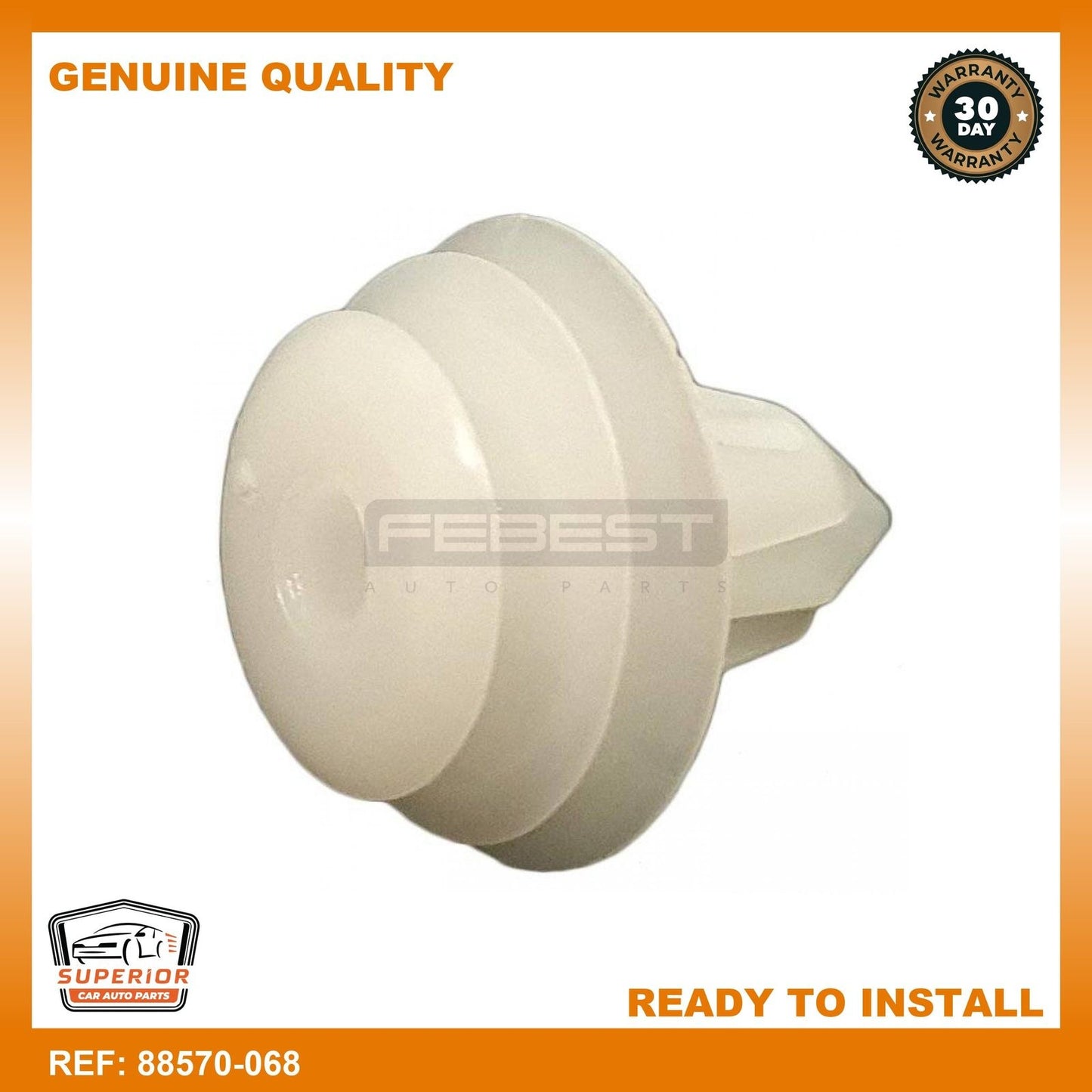FEBEST CHERY Retaining Clip, Door Panel 88570-068