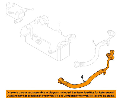 2020-2025 Audi RSQ8 Auto Trans Oil Cooler Hose Assembly 4N0317818AF